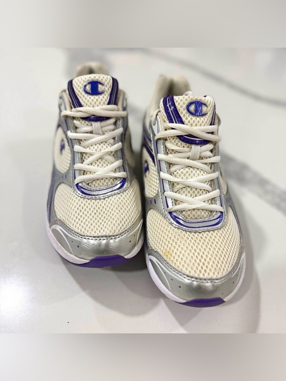 Champion Women's Mesh Lace-Up Low Top Breathable Colorblock Athletic Sneakers